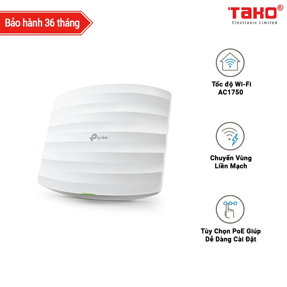 EAP245 (5-Pack) -AC1750 Wireless Access Point Gắn Trần Băng Tần Kép