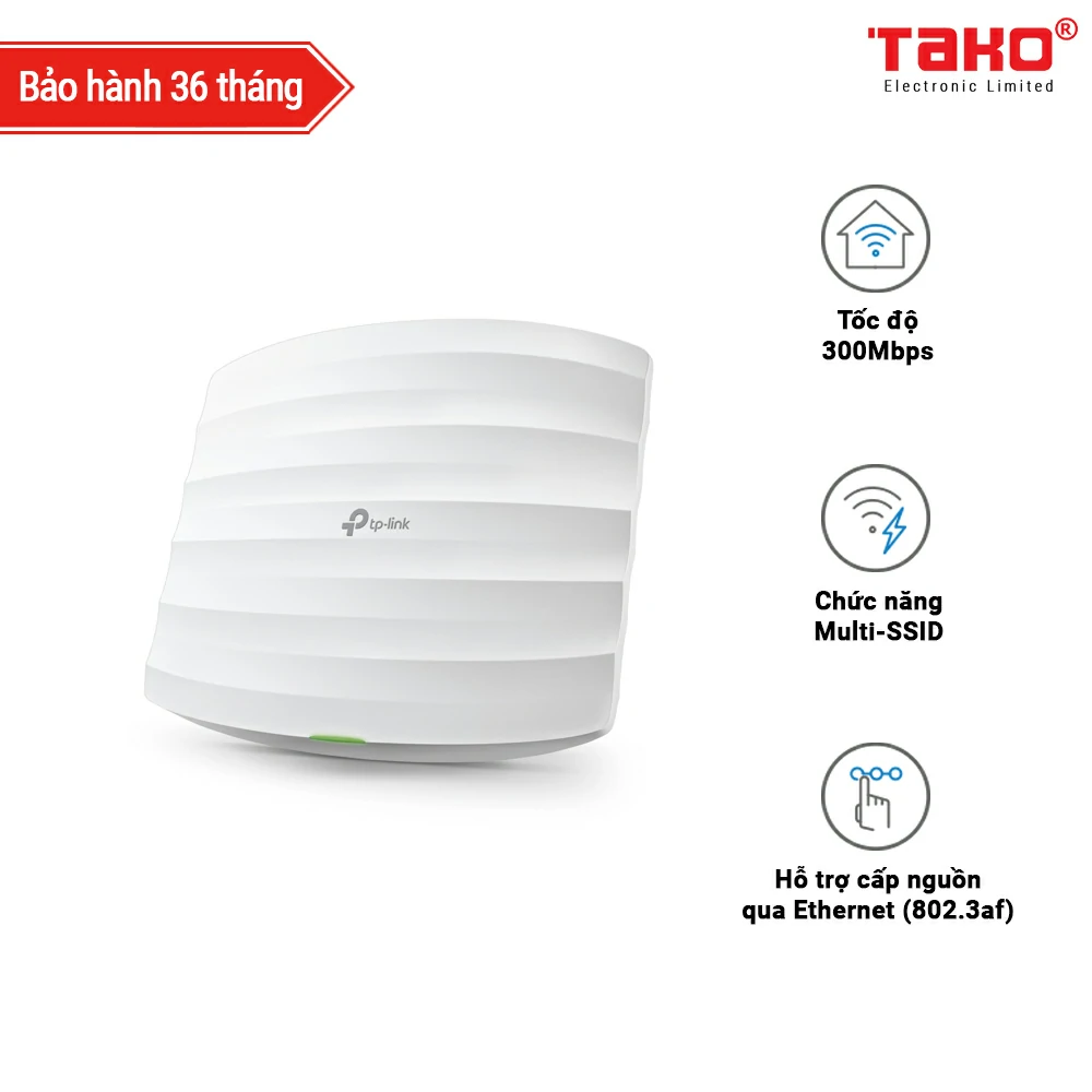 EAP115 Access Point gắn trần Wi-Fi chuẩn N tốc độ 300Mbps