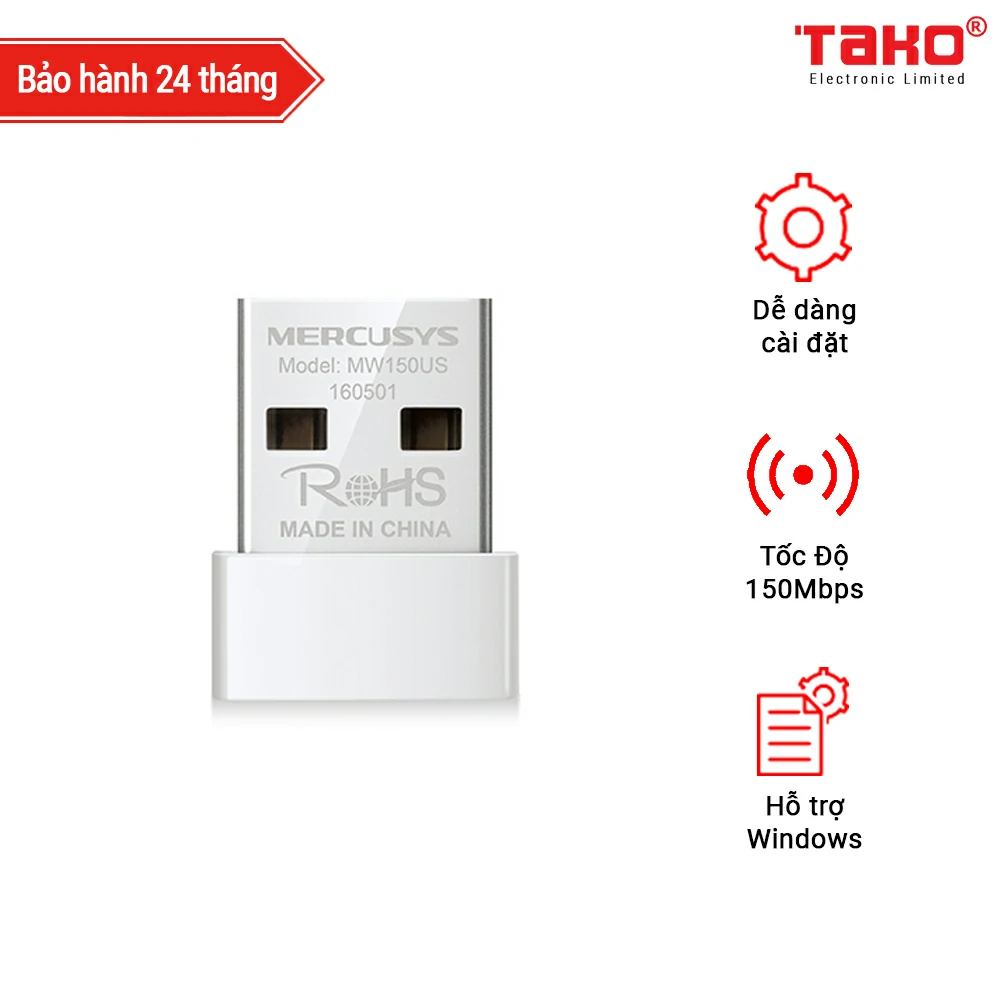 MW150US Bộ chuyển đổi USB Wi-Fi Nano N150