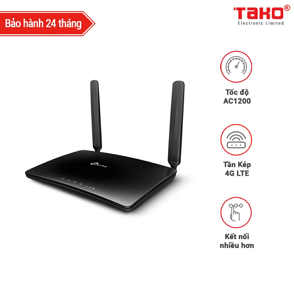 ARCHER MR400 Router Wi-Fi Băng Tần Kép 4G LTE AC1200