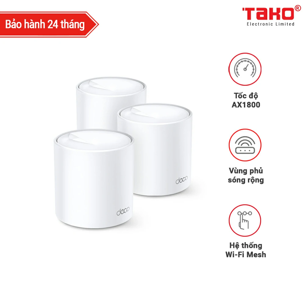 Deco X20(3-pack) Hệ thống Wi-Fi Mesh cho Gia đình AX1800