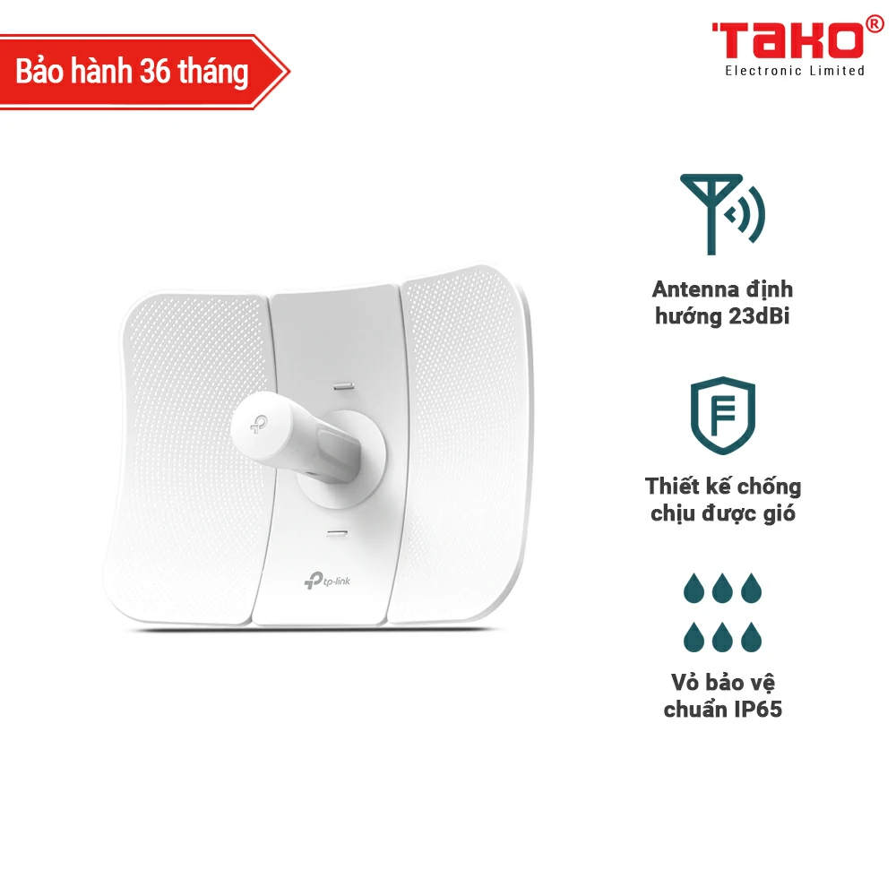 CPE610 CPE Outdoor 23dBi tốc độ 300Mbps băng tần 5GHz