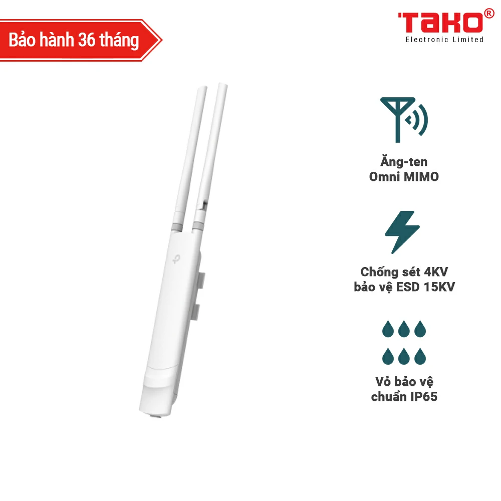 EAP225-Outdoor Điểm truy cập Wi-Fi MU-MIMO Trong nhà/Ngoài trời Gigabit AC1200