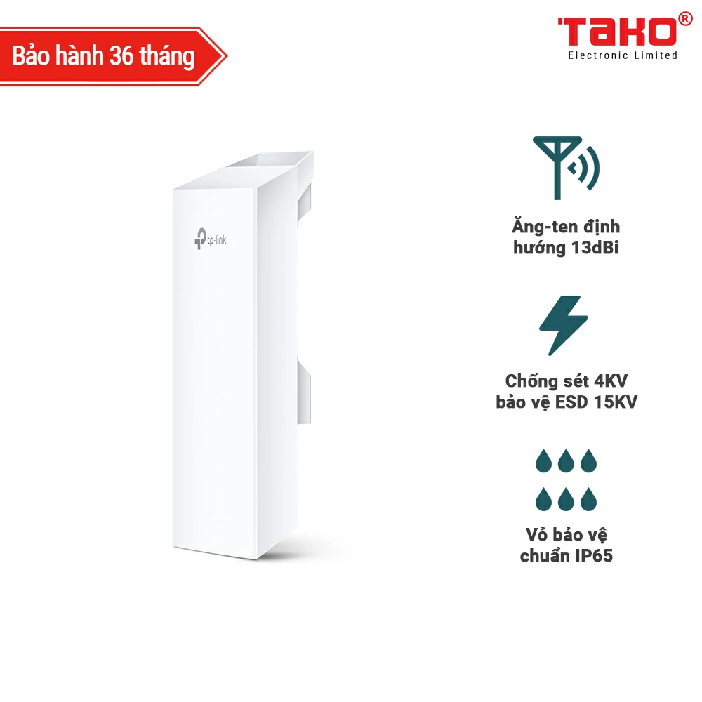 CPE510- CPE ngoài trời 13dBi tốc độ 300Mbps tần số 5GHz