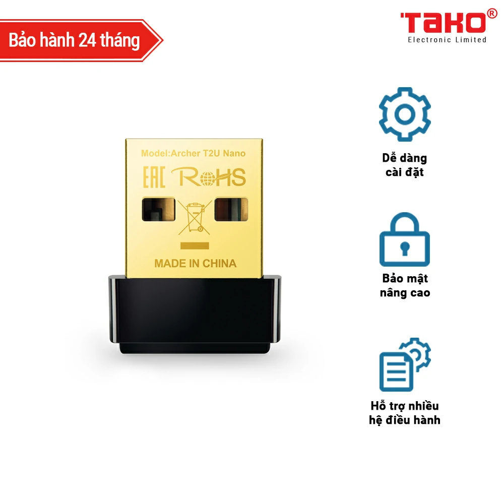 Archer T2U Nano Bộ chuyển đổi USB không dây