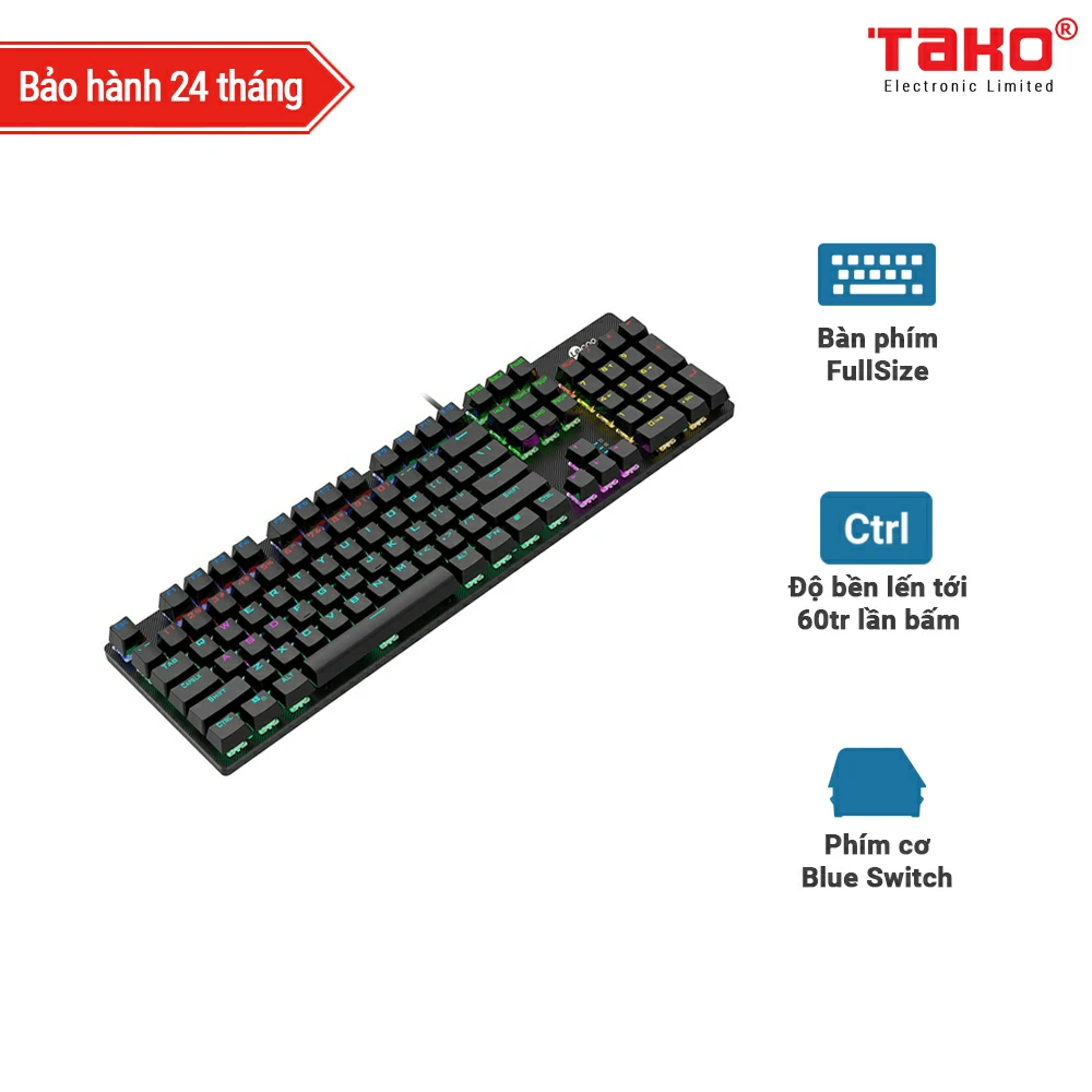 Lecoo KG1101 bàn phím cơ gaming có đèn LED