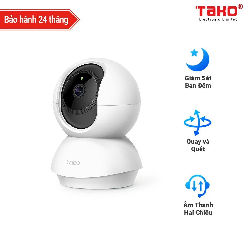 Tapo C210 Camera Wi-Fi An Ninh Gia Đình Quay Quét