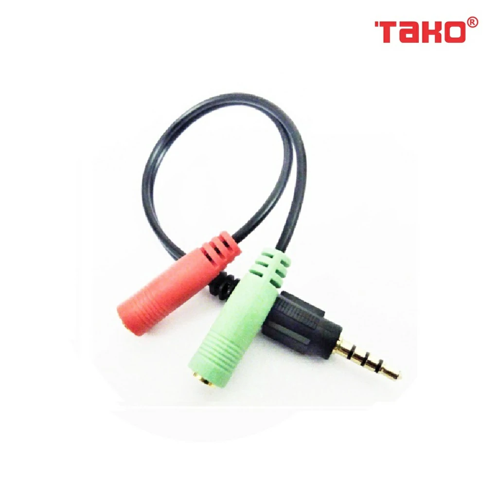 Dây chuyển đổi 2 jack sang 1 jack cho tai nghe