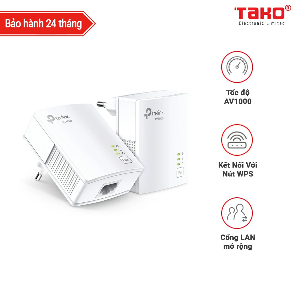 TL-PA7017 KIT Bộ Chuyển Đổi Internet Qua Đường Dây Điện Giagbit AV1000