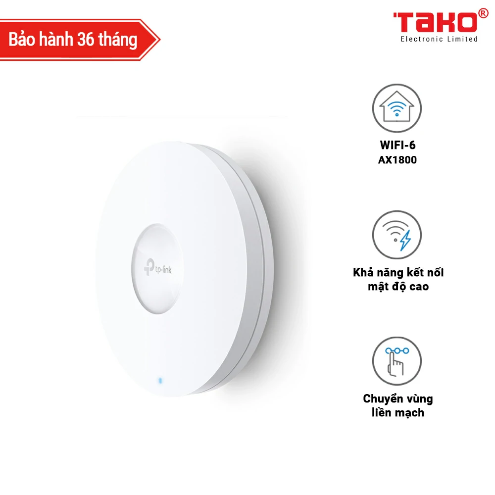 EAP610 Access Point Gắn Trần Wi-Fi Băng Tần Kép AX1800