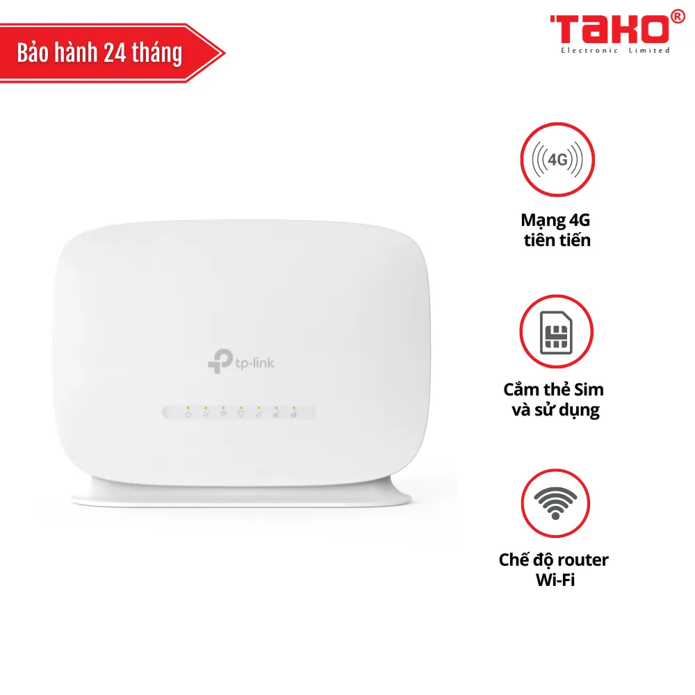 TL-MR105 Router Không Dây 4G LTE Tốc Độ 300 Mbps.