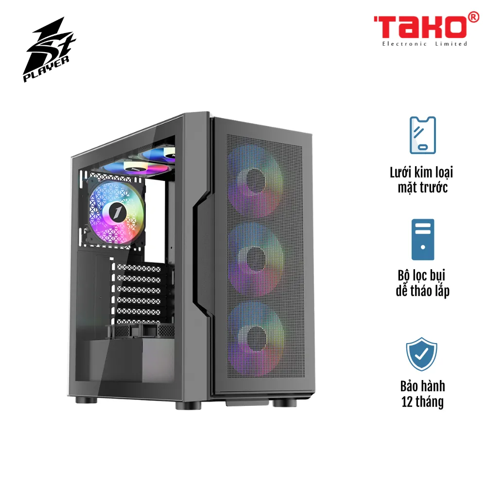 VỎ CASE 1STPLAYER T7-P ĐEN