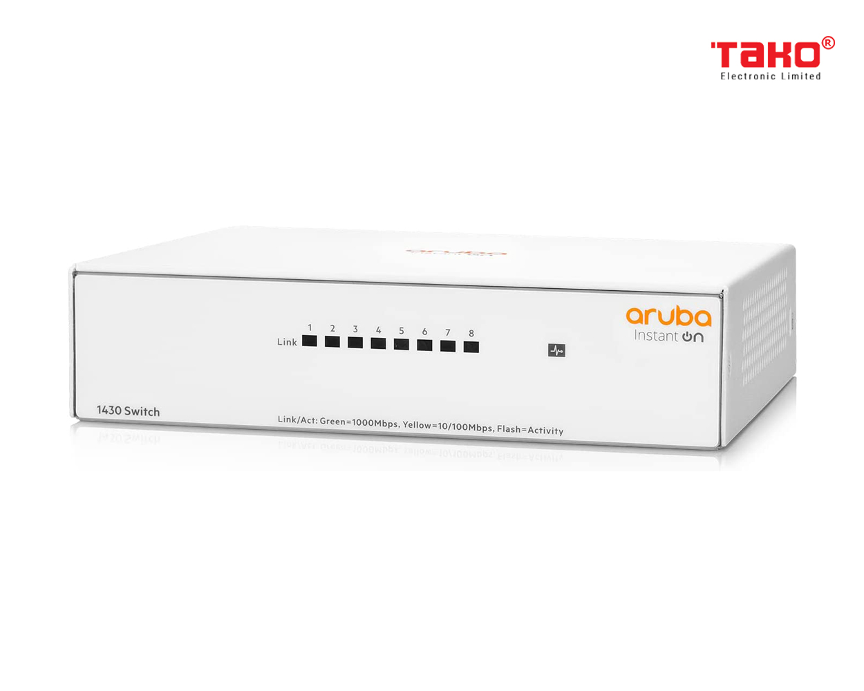 Aruba Instant On 1430 8-Port Gb Unmanaged Switch | 8X 1G Ports | Fanless | US Cord (R8R45A#ABA) 2