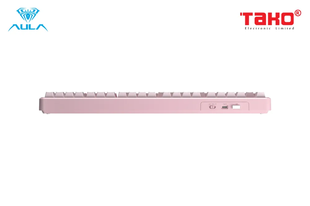 AULA F108 (2063) BÀN PHÍM CƠ GAMING 3 MODE (Phiên bản màu Hồng gradient/ Dream Sakura switch) 3