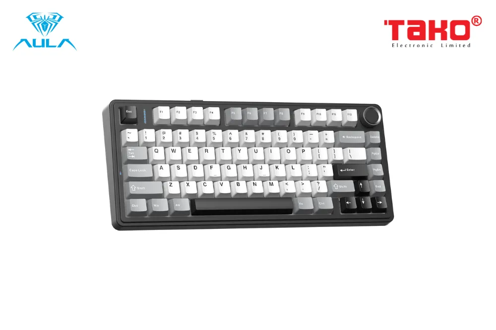 AULA F75HE (6993) BÀN PHÍM CƠ GAMING 3 MODE (Phiên bản màu Xám + Trắng + Đen/ Dragon Magnetic switch) 3