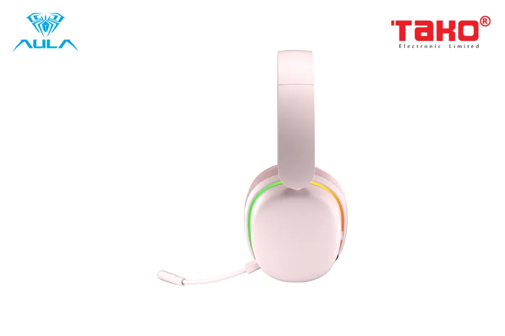 AULA G7 PRO (5347) TAI NGHE GAMING 3 MODE (Phiên bản Màu Hồng) 4