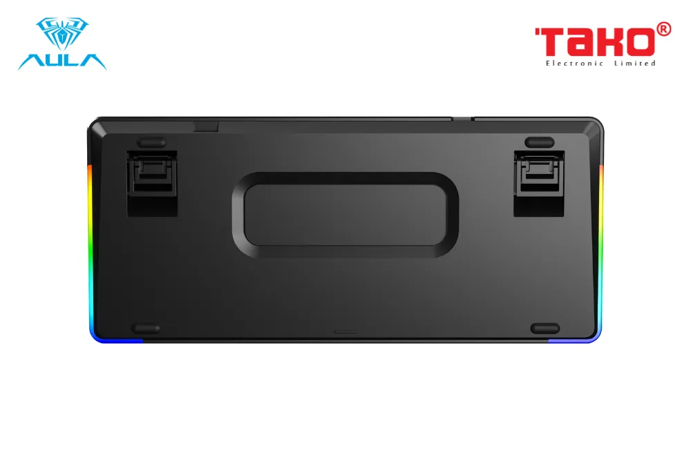 AULA S75 PRO (6429) BÀN PHÍM CƠ GAMING 3 MODE (Phiên bản màu Xám+đen+hồng/ Star Vector switch) 5
