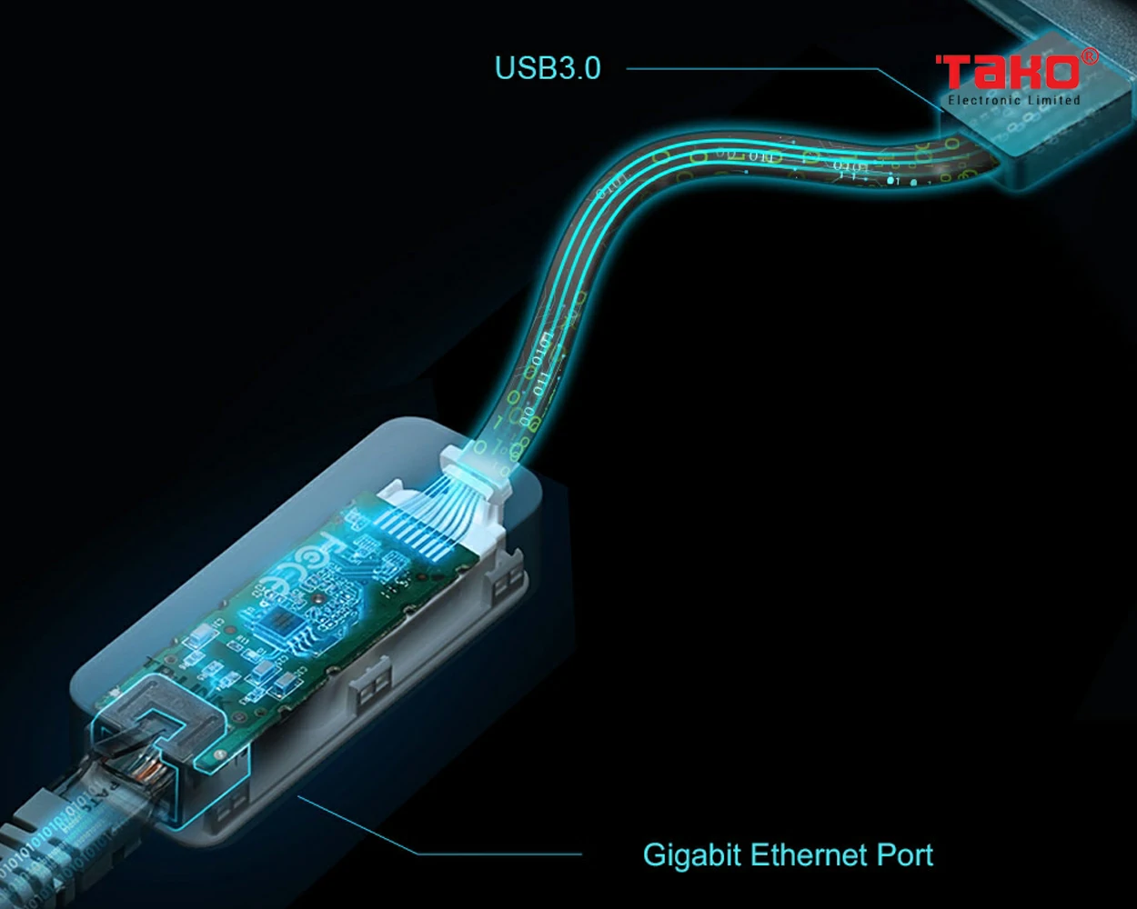 Bộ chuyển đổi mạng UE306 USB 3.0 sang Gigabit Ethernet 8