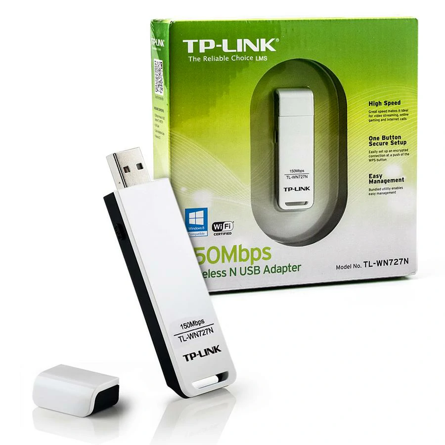 Bộ chuyển đổi USB chuẩn N không dây tốc độ 150Mbps TL-WN727N 1