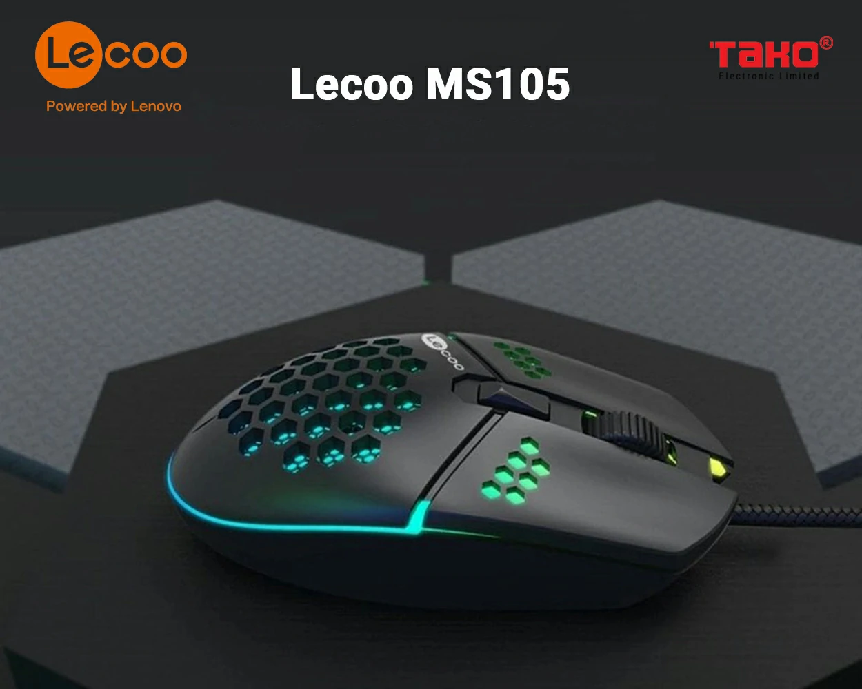 Chuột quang gaming có LED LECOO MS105 16