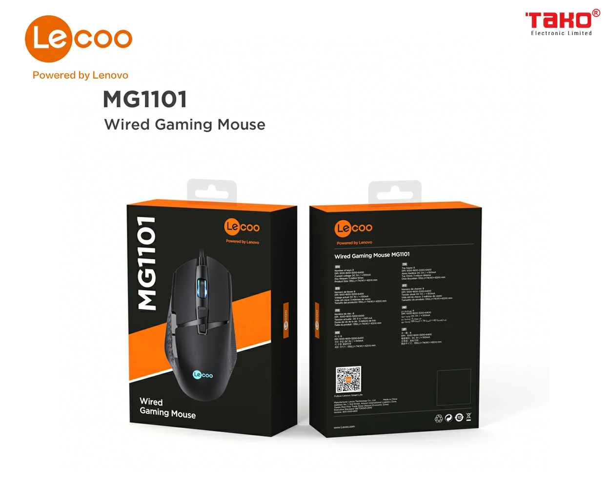 chuột quang gaming e-sports Lecoo MG1101 2