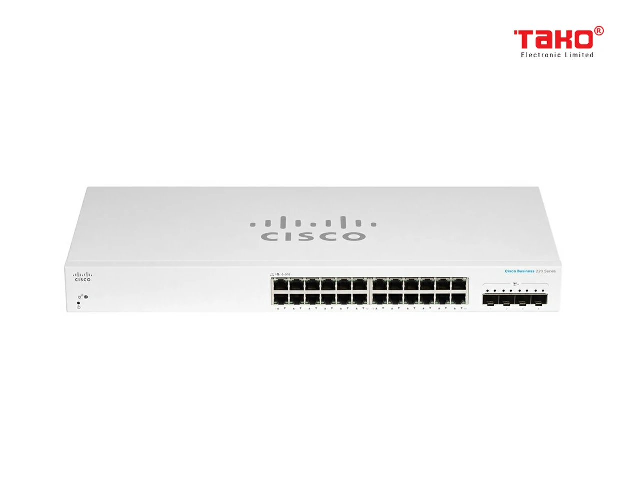 Cisco Business CBS220-24T-4X managed Switch L2/L3 Cổng 24 x 10/100/1000Mbps + khe cắm SFP 4 x 10Gbps 1