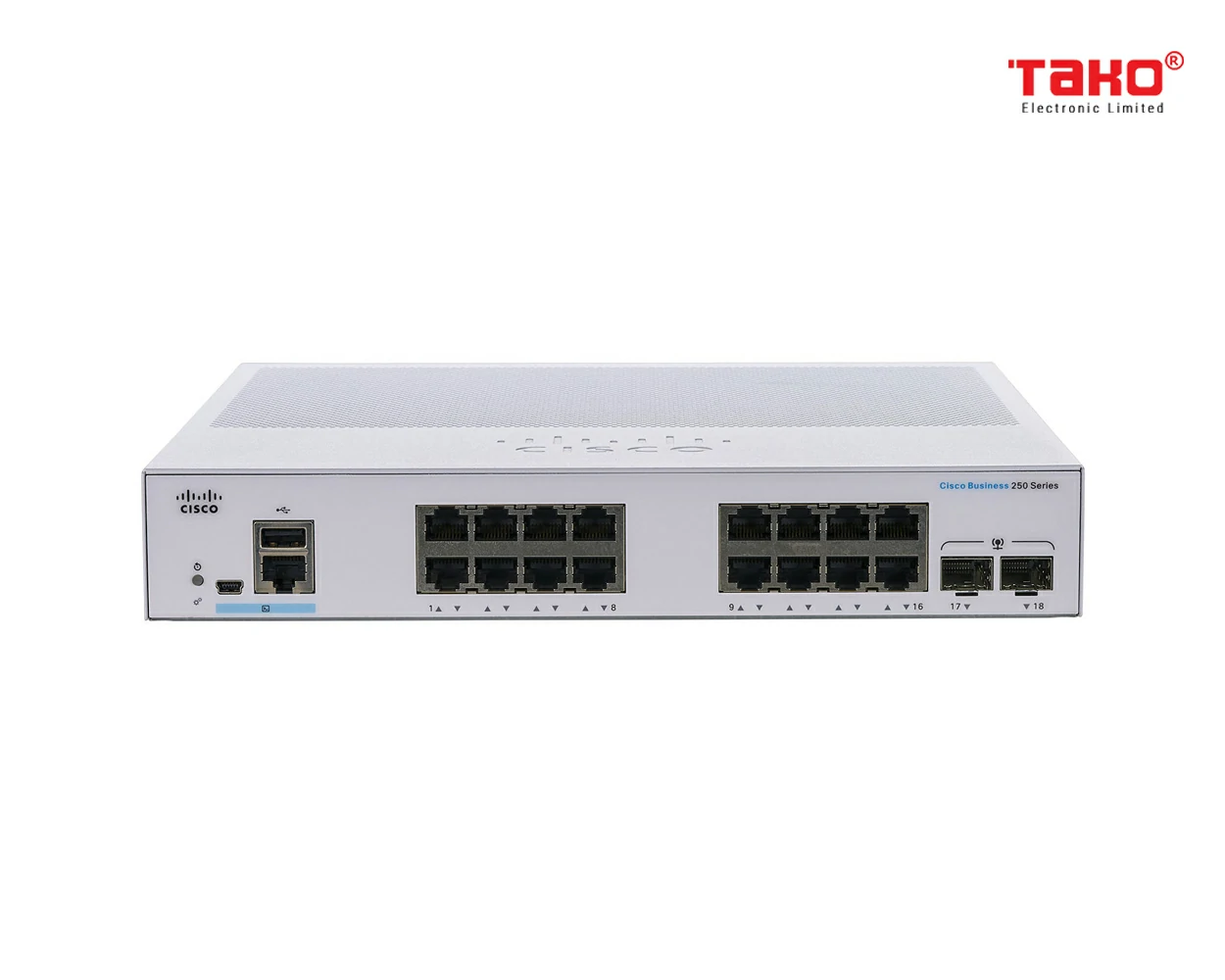 Cisco Business CBS250-16T-2G managed Switch L2/L3 16 Cổng Ethernet 1