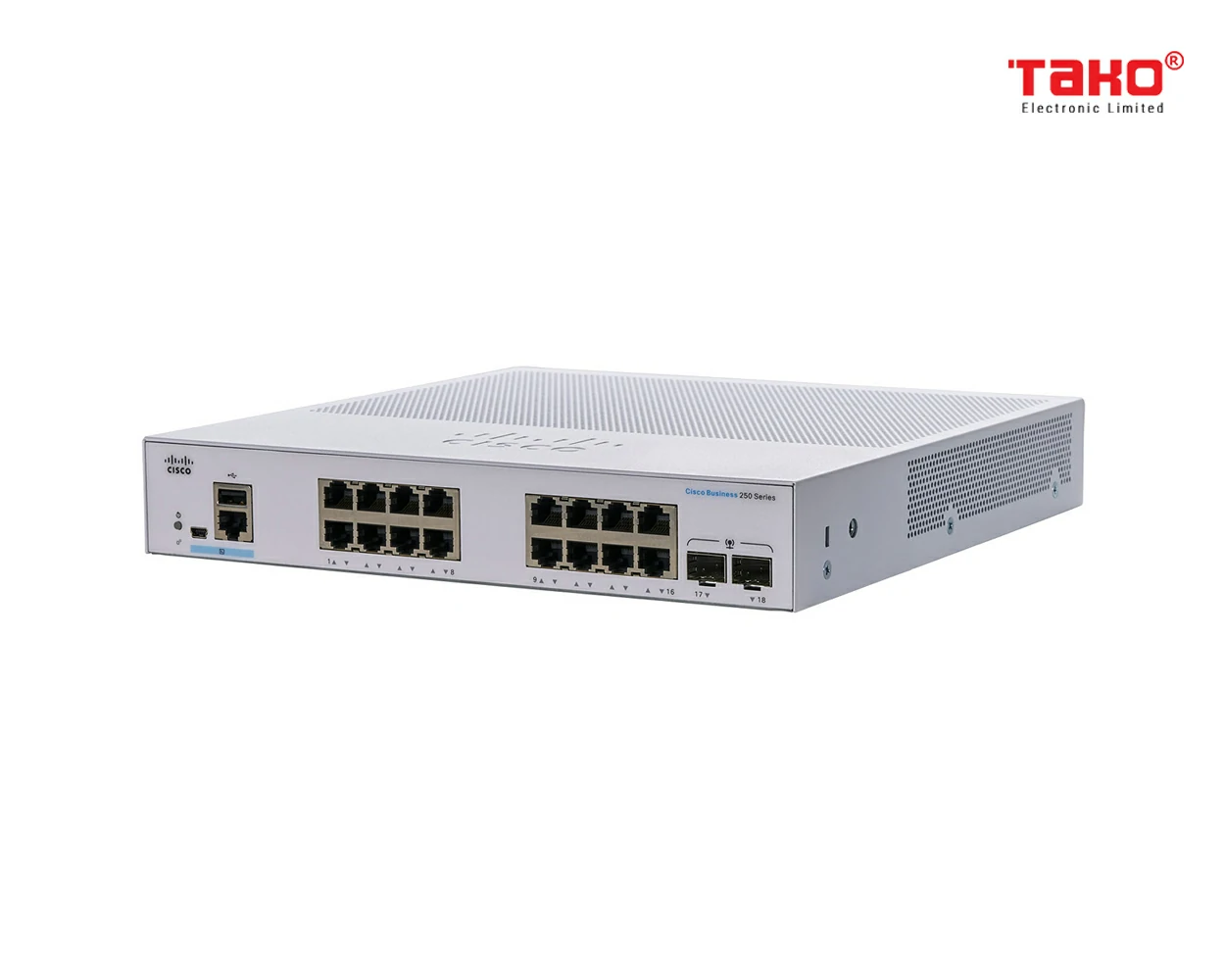 Cisco Business CBS250-16T-2G managed Switch L2/L3 16 Cổng Ethernet 2