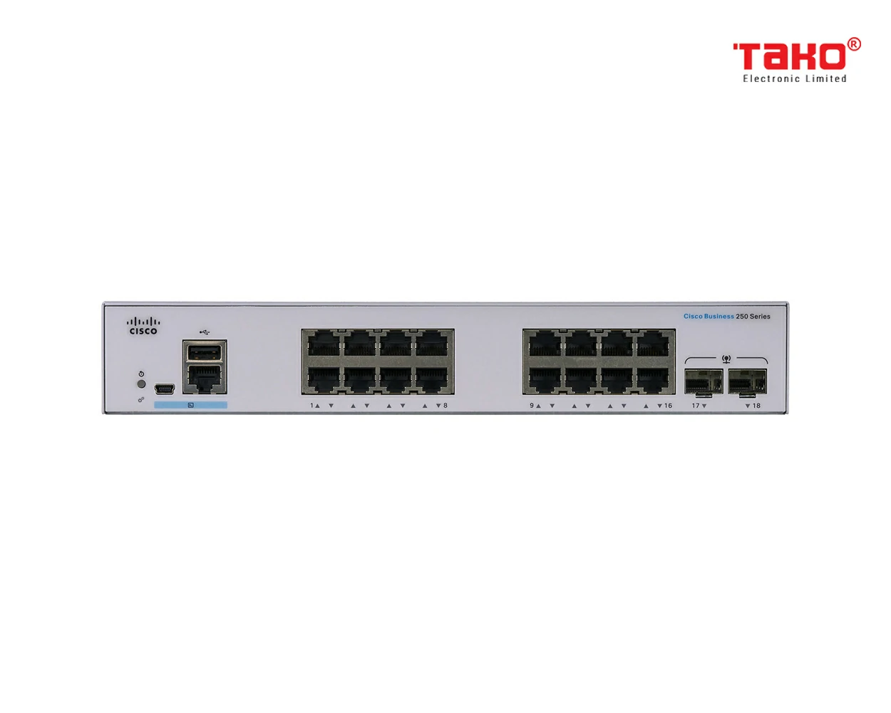 Cisco Business CBS250-16T-2G managed Switch L2/L3 16 Cổng Ethernet 3
