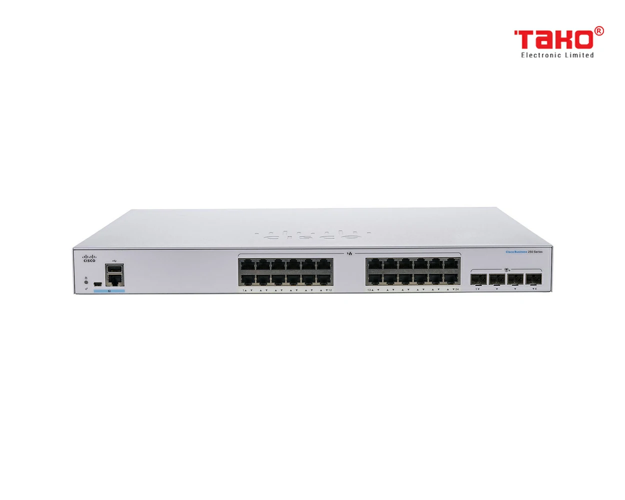 Cisco Business CBS250-24T-4X managed Switch L2/L3 Cổng 24 x 10/100/1000Mbps + SFP 4 x 10Gbps 1