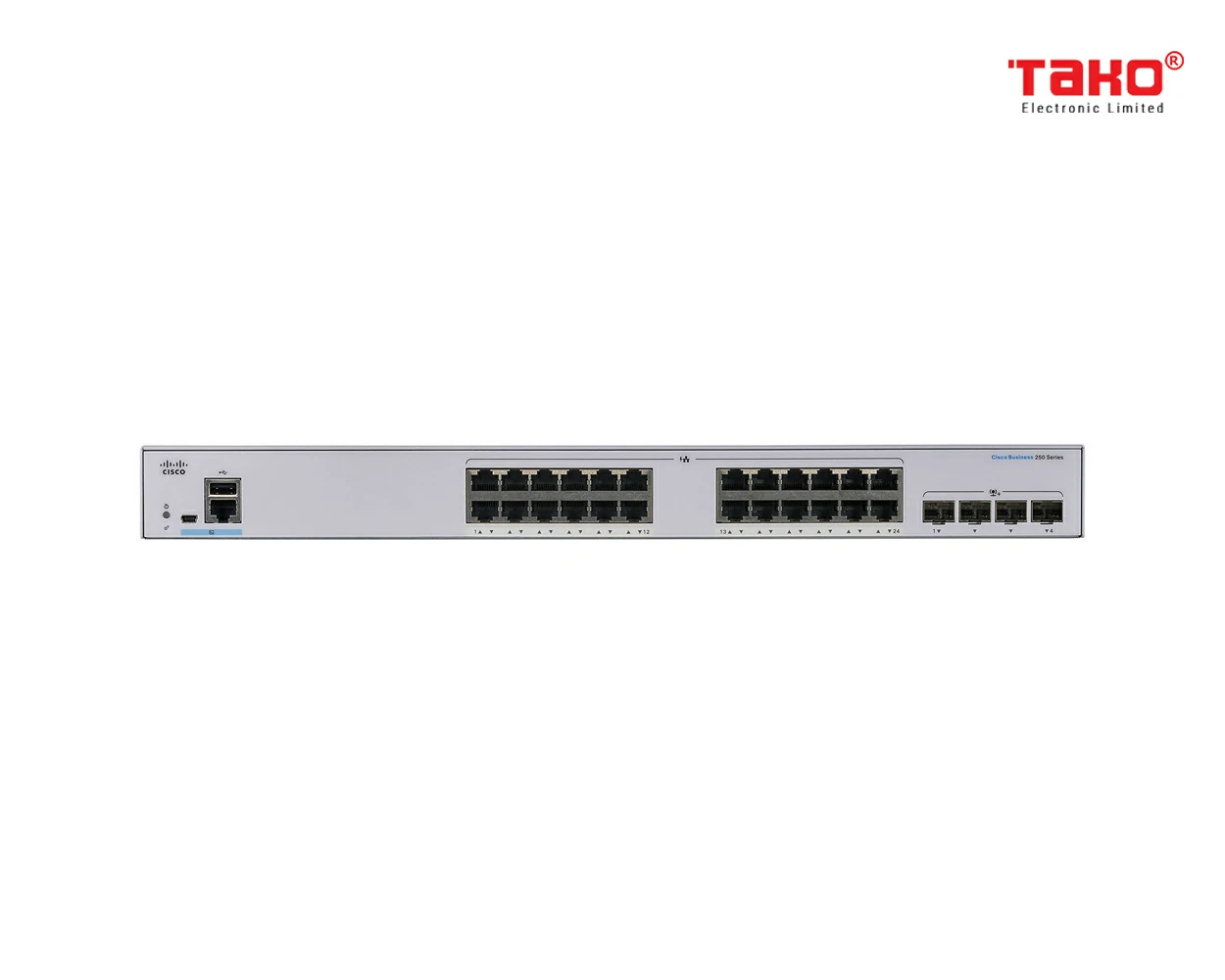 Cisco Business CBS250-24T-4X managed Switch L2/L3 Cổng 24 x 10/100/1000Mbps + SFP 4 x 10Gbps 3