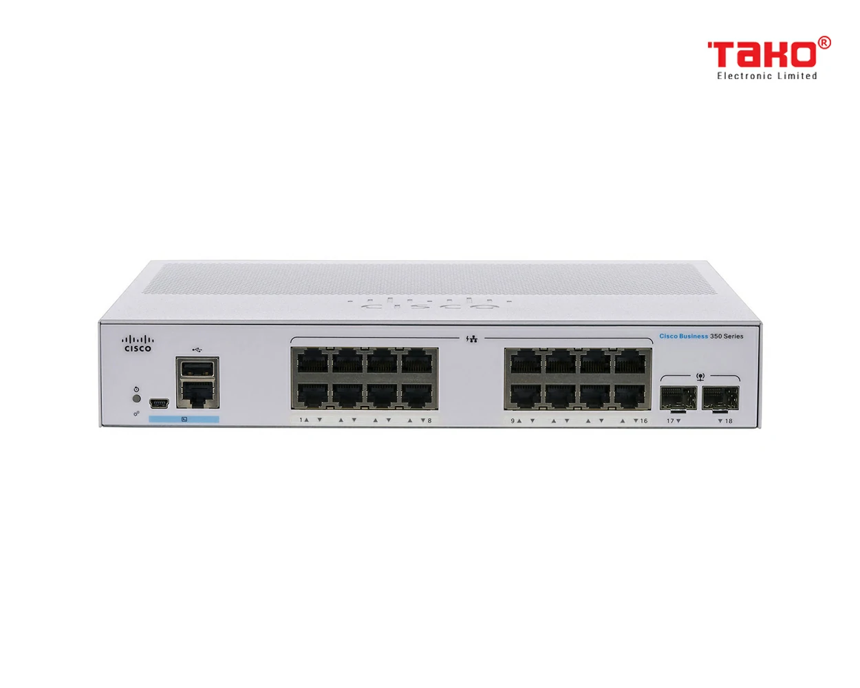 Cisco Business CBS350-16T-E-2G managed Switch L2/L3 16 Cổng Ethernet 1
