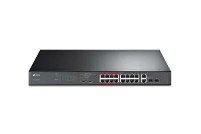 TL-SL1218MP 16-Port 10/100Mbps + 2-Port Gigabit Unmanaged PoE Switch
