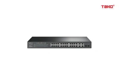 TL-SL2428P JetStream 24 cổng 10 / 100Mbps + 4 cổng Gigabit Smart Switch với 24 cổng PoE +