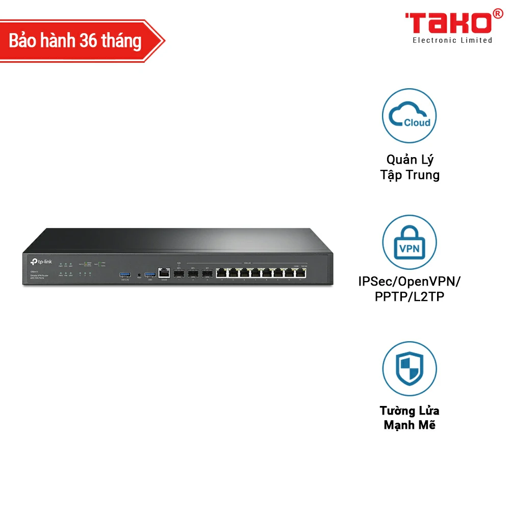 ER8411 Bộ định tuyến VPN Omada với cổng 10G