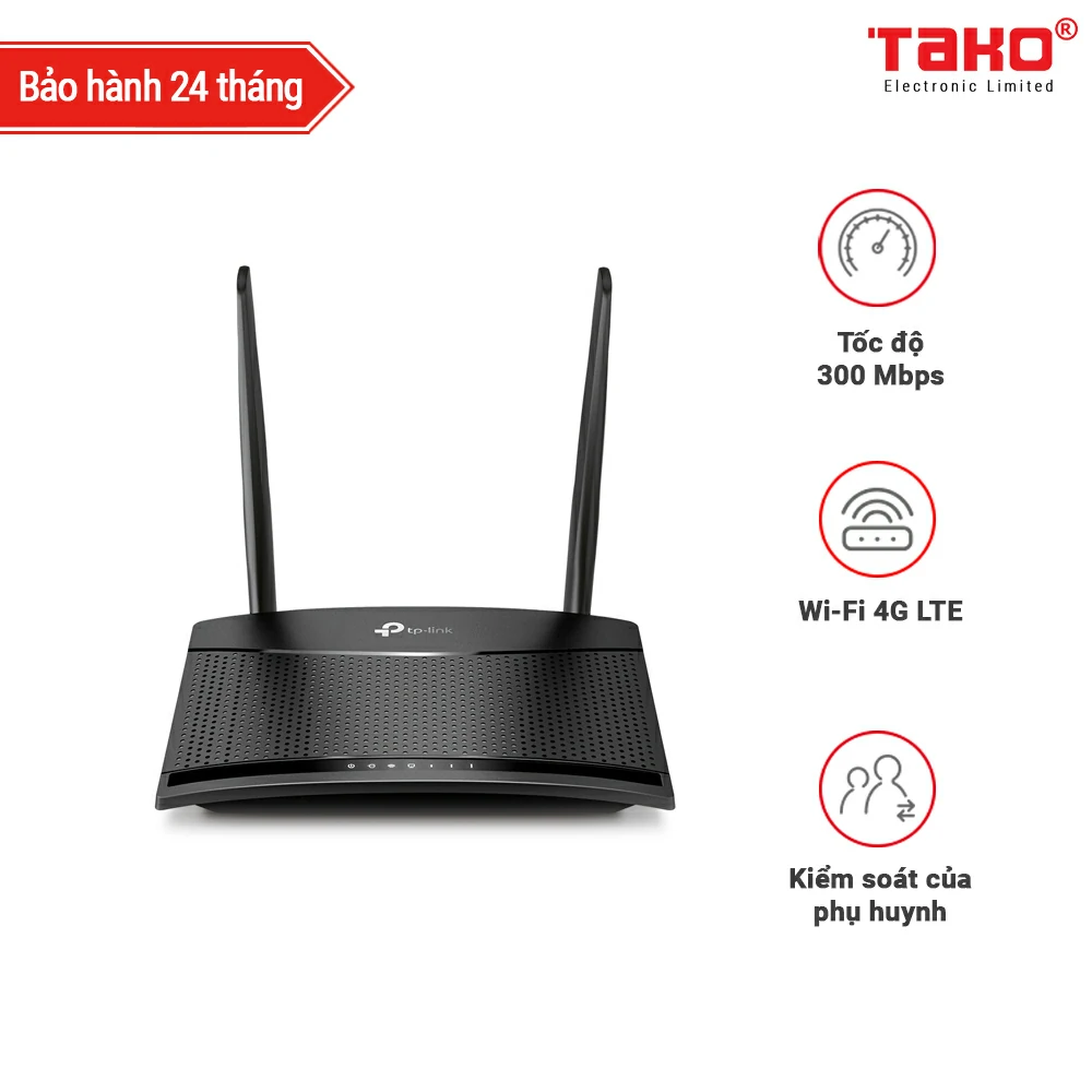 Router Wi-Fi Chuẩn N không dây TL-MR100 300Mbps