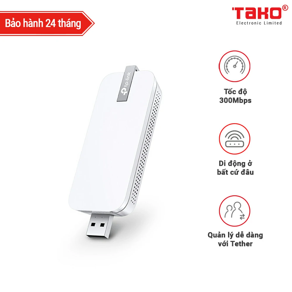 TL-WA820RE BỘ MỞ RỘNG PHẠM VI WI-FI USB 300Mbps