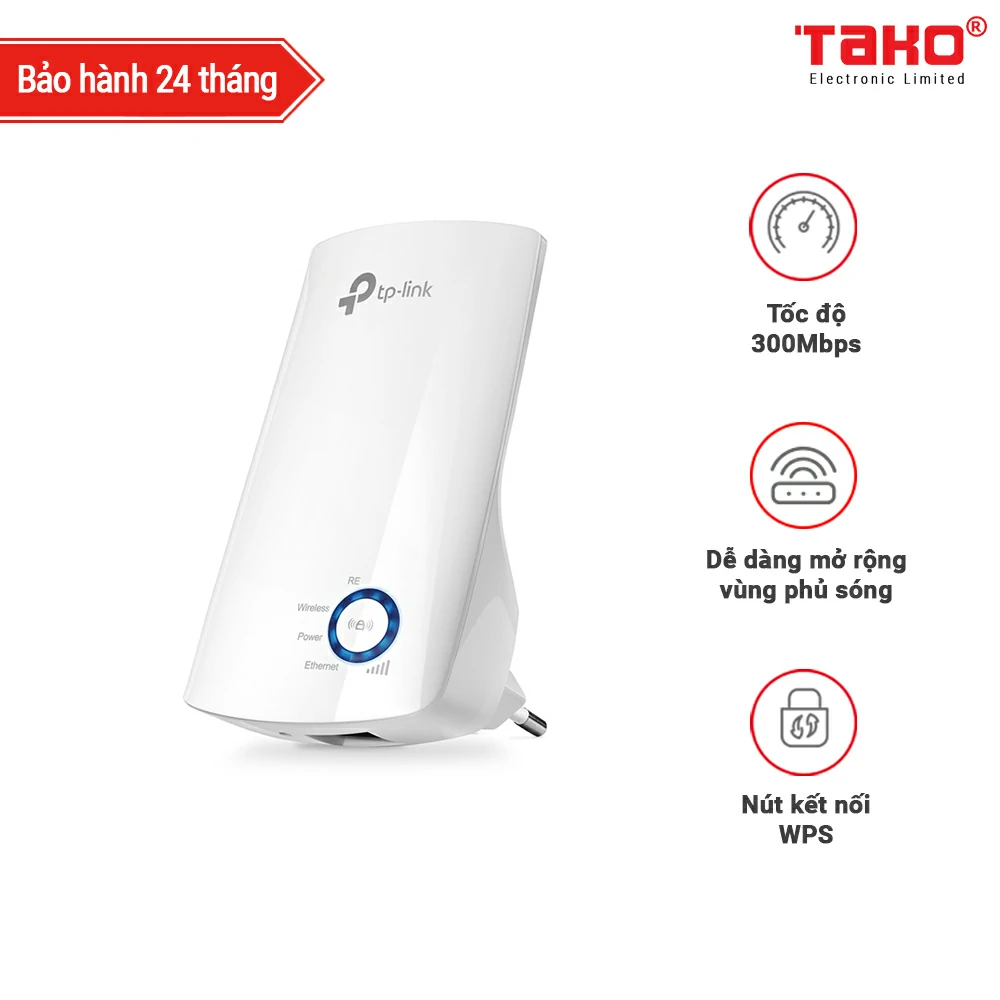 TL-WA850RE Bộ mở rộng sóng WiFi tốc độ 300Mbps