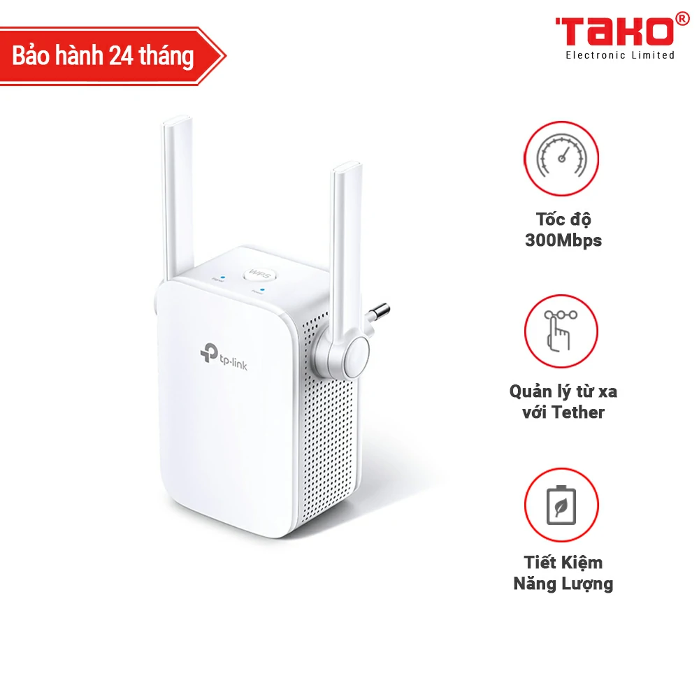 TL-WA855RE Bộ mở rộng sóng Wi-Fi tốc độ 300Mbps