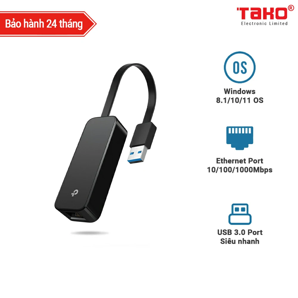 Bộ chuyển đổi mạng UE306 USB 3.0 sang Gigabit Ethernet