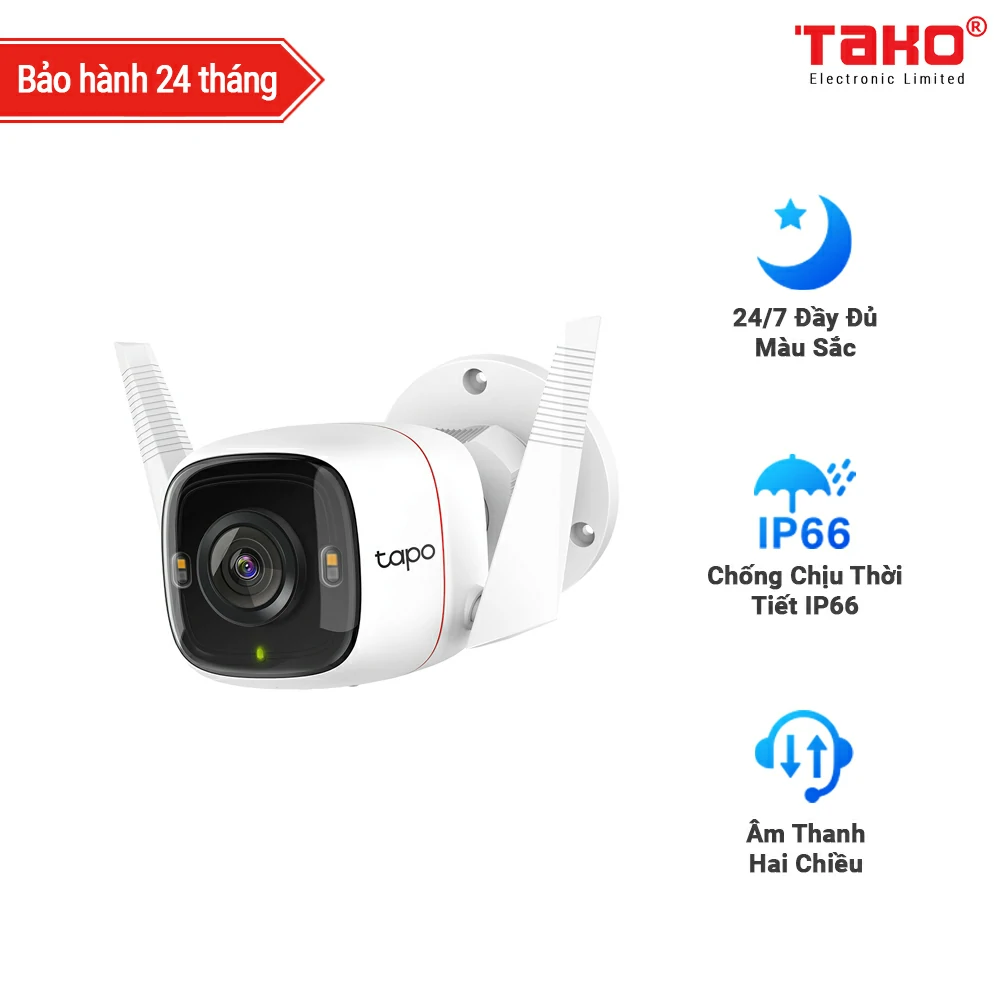 Tapo C320WS Camera Wi-Fi An Ninh Ngoài Trời