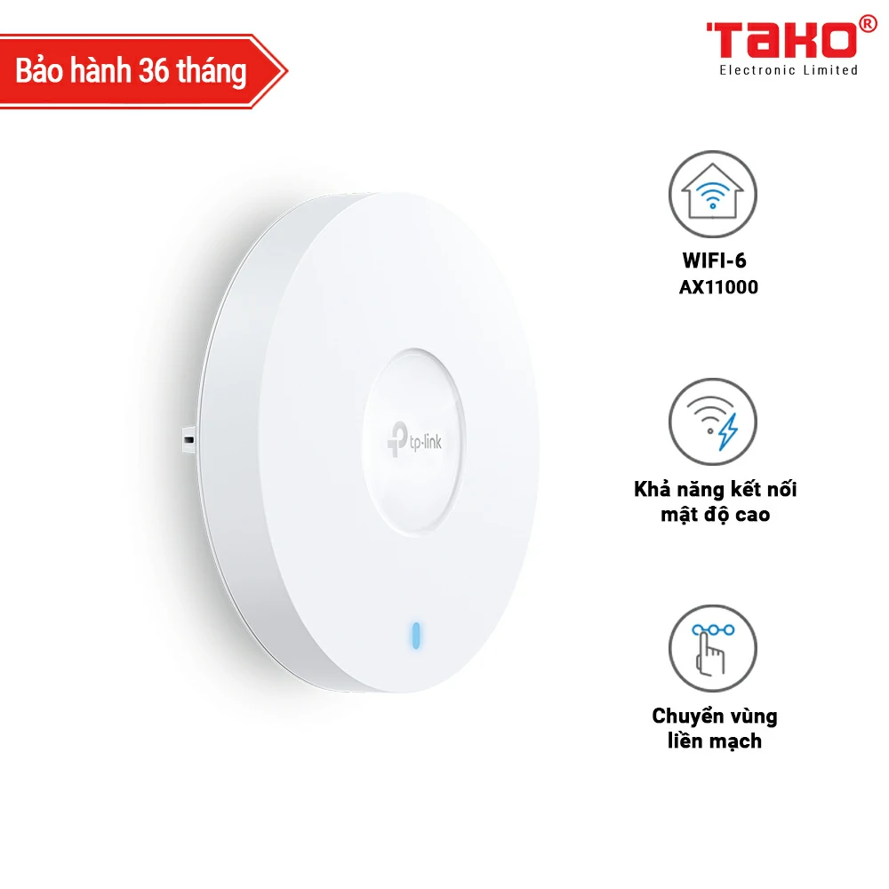 EAP690E HD Điểm truy cập không dây gắn trần WiFi 6E 4 băng tần AX11000