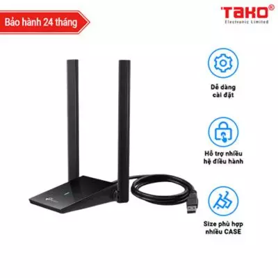 ARCHER TX20U PLUS Bộ Chuyển Đổi USB Wi-Fi Ăng Ten Kép Độ Lợi Cao AX1800