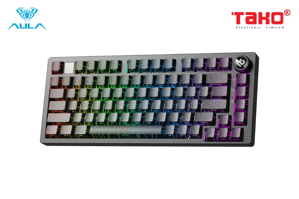 LEOBOG Hi75C PRO BÀN PHÍM CƠ GAMING 3 MODE (Phiên bản Đen contour/ Turquoise switch) 2