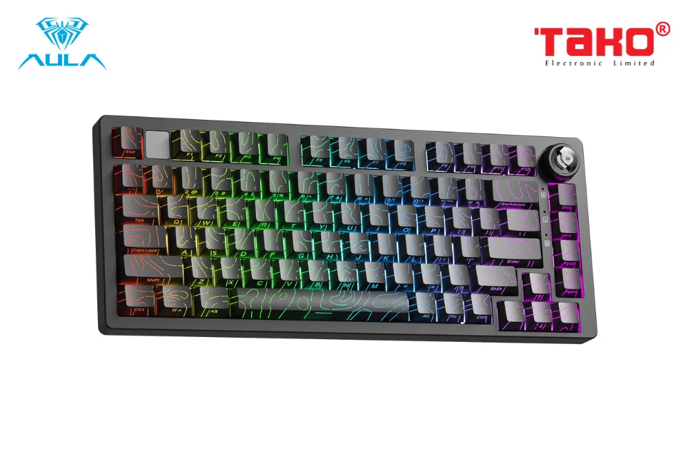 LEOBOG Hi75C PRO BÀN PHÍM CƠ GAMING 3 MODE (Phiên bản Đen contour/ Turquoise switch) 3