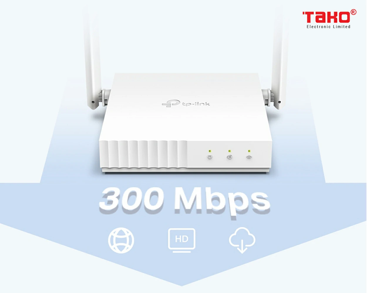 Router Wi-Fi TL-WR844N 300 Mbps băng tần 2.4GHz 5