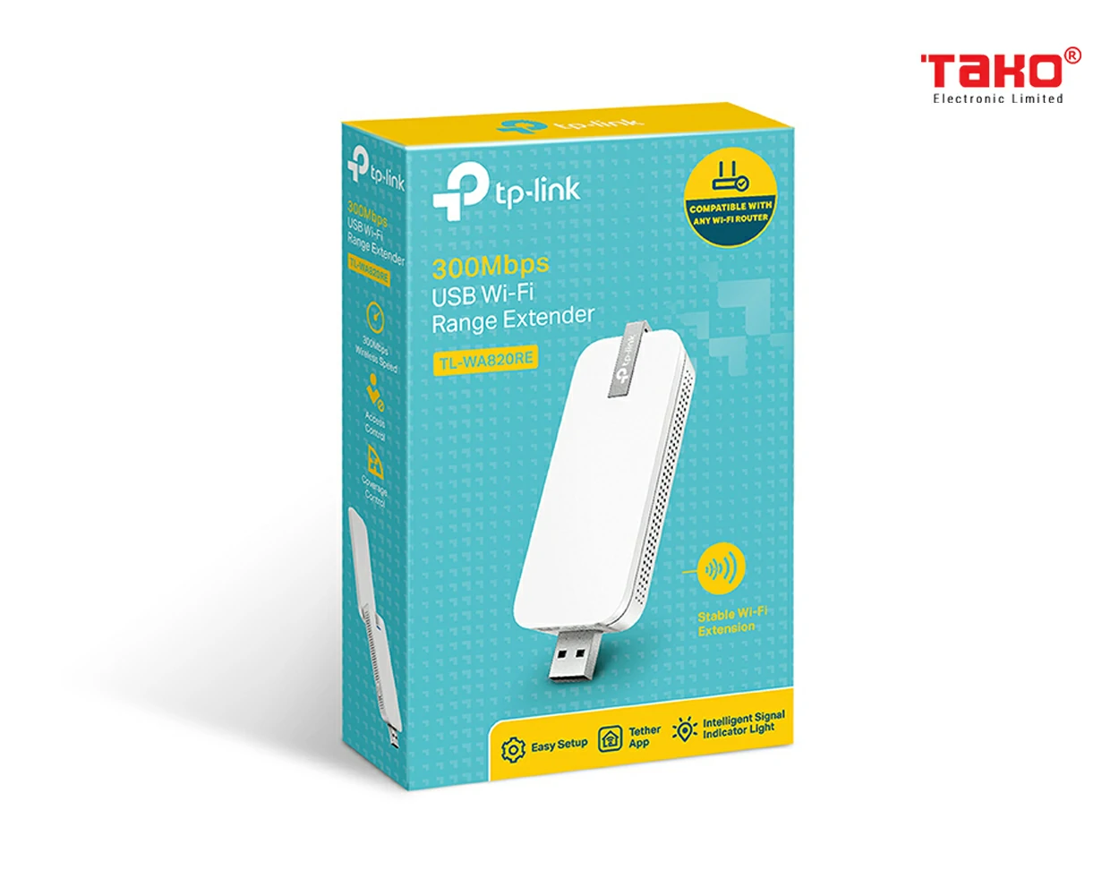 TL-WA820RE BỘ MỞ RỘNG PHẠM VI WI-FI USB 300Mbps 4