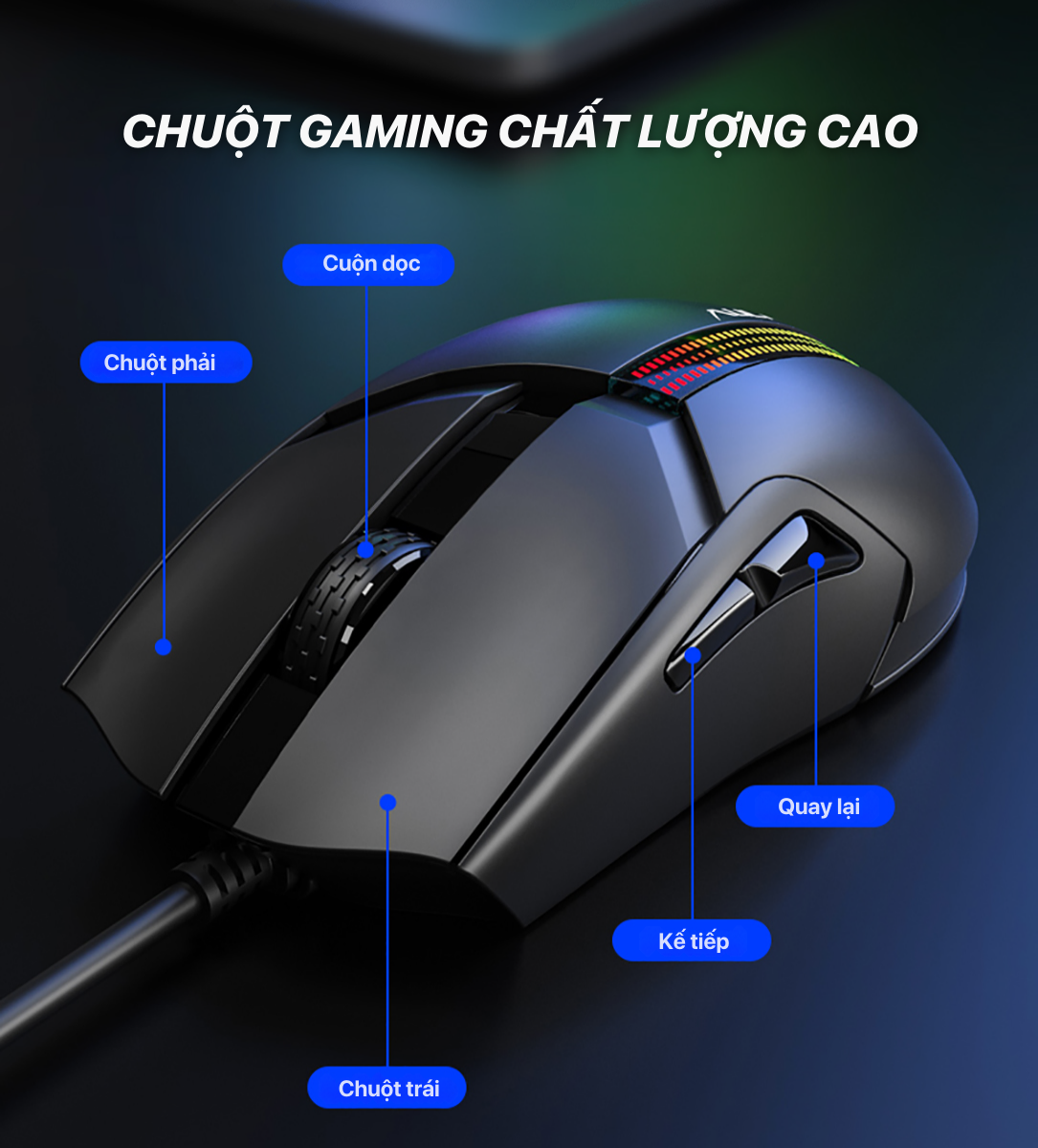 AULA F813 PRO CHUỘT GAMING