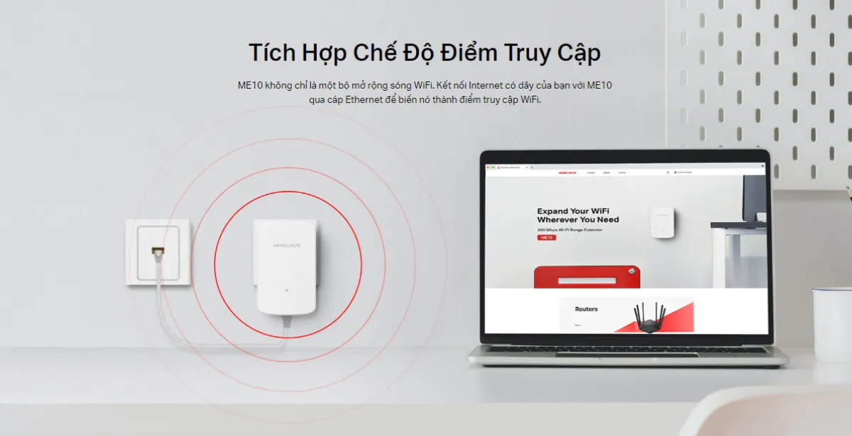 ME10 Bộ Mở Rộng Sóng Wi-Fi 300 Mbps