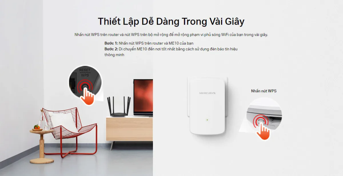 ME10 Bộ Mở Rộng Sóng Wi-Fi 300 Mbps